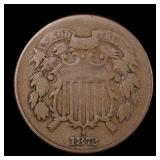 1872 Two Cent Piece KEY DATE 2c RARE