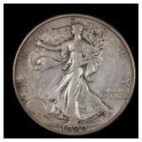 1929 D Walking Liberty Half Dollar Better Date