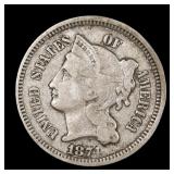 1874 Three Cent Nickel 3CN