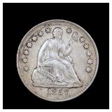 1857 Seated Liberty Half Dime H10c Silver