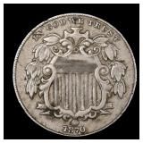 1884 Shield Nickel 5c Good Date