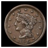 1856 Large Cent Early Copper Coin