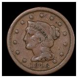1846 Large Cent Early Copper Coin