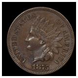 1875 Indian Head Cent Penny XF/AU Better Date