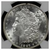 1897 S Morgan Silver Dollar NGC MS-62 Better Date