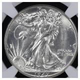 1947 D Walking Liberty Half Dollar NGC MS-62