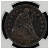1846 Seated Liberty Dollar XF NGC Details