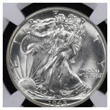 1945 Walking Liberty Half Dollar NGC MS-64