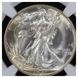 1941 D Walking Liberty Half Dollar NGC MS-64