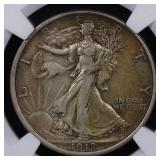 1918 Walking Liberty Half Dollar NGC AU-53