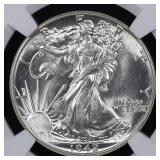 1942 Walking Liberty Half Dollar NGC MS-62