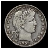1902 Barber Half Silver Dollar Details