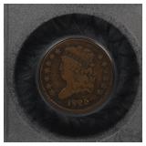 1825 1/2c Half Cent Classic Head VF