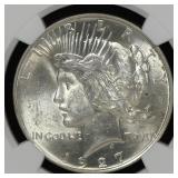 1927 D Peace Silver Dollar NGC MS-61 SEMI KEY
