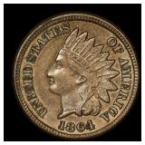 1864 Indian Head Cent Copper Nickel UNC Details
