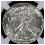 1937 Walking Liberty Half Dollar NGC MS-64