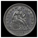 1857 Seated Liberty Dime AR XF/AU Details