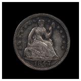 1847 Seated Liberty Half Dime XF Nice!