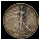 1918 S Walking Liberty Silver Half Dollar