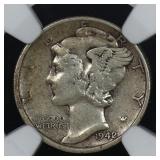 1942/41 Mercury Dime NGC VF-35 KEY VARIETY WOW