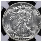 1935 Walking Liberty Half Dollar NGC AU-58