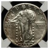 1928 S Standing Liberty Quarter NGC AU-55