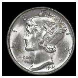1941 S Mercury Dime GEM+
