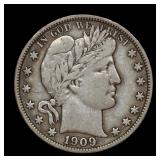 1909 S Barber Half Dollar Better Date