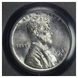 1943 S Lincoln Wheat Cent Penny STEEL PCGS MS-65