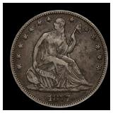 1877 Seated Liberty Half Dollar VF NICE!