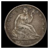 1870 Seated Liberty Half Dollar VF W/ RPD