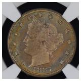 1887 Liberty V-Nickel NGC PR-64 TONED
