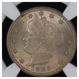 1889 Liberty V-Nickel NGC MS-62