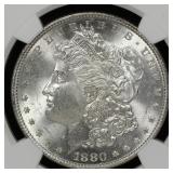 1880 S Morgan Silver Dollar NGC MS-64