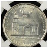 1936 Delaware Silver Commem Half 50c NGC UNC