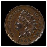 1905 Indian Head Cent Penny AU/UNC