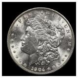 1904 P Morgan Silver Dollar BU Better Date