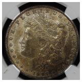 1897 O Morgan Silver Dollar NGC AU-55