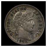 1892 Barber Silver Dime AU FIRST YEAR