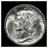 1937 S Mercury Dime SUPERB GEM
