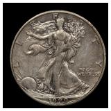 1929 S Walking Liberty Half Dollar XF Details