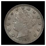 1903 Liberty V Nickel XF/AU