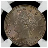 1907 Liberty V-Nickel NGC MS-62