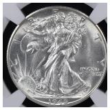 1946 S Walking Liberty Half Dollar NGC MS-64