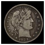 1900 O Barber Half Silver Dollar Fine Better Date