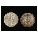 Walking Liberty Silver Half Lot 1947 & 1940-S