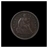 1853 Seated Liberty Half Dime XF H10c