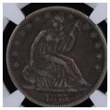 1875 Seated Liberty Half Dollar NGC VF-35