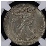 1945 Walking Liberty Half Dollar NGC MS-64