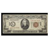 1934 A $20 Hawaii Twenty Dollar Bill Note